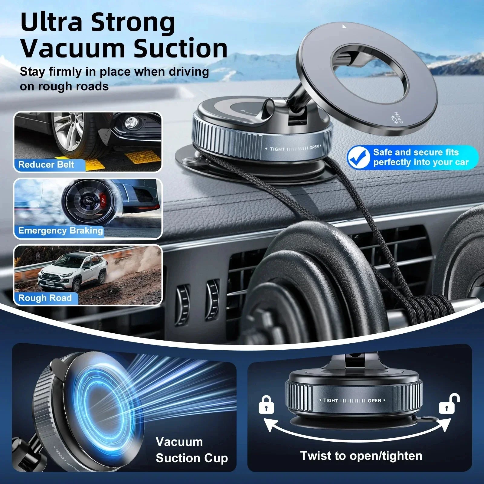 MagGrip Foldable Phone Mount